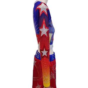 Falda de Uniforme de Porristas de Poliéster 100% Estampada de Alta Elasticidad para Competición Deportiva - Product Image 6