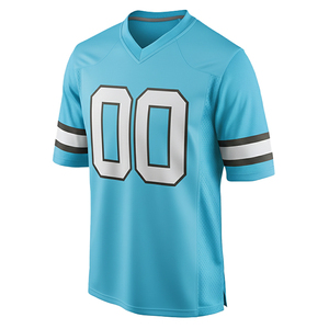 Maillot de football américain imprimé personnalisable à manches courtes, respirant et à séchage rapide, en polyester, unisexe, taille adulte, grandes tailles - Product Image 2