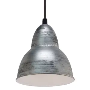 MODERN PENDANT LAMP IN ANTIQUE SILVER FINISHES LIGHT FIXTURE FOR DINING ROOM RESTAURANT COFFEE SHOP LAMP