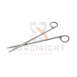 Tijeras grandes rectas para amígdalas, con punta redonda afilada, de acero inoxidable, instrumento quirúrgico manual de otorrinolaringología, reutilizable, de Blush Surgical - Product Image 5