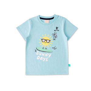 Camisetas para Niños con Logotipo Personalizado al por Mayor, 100% Algodón, Cuello Redondo, Corte Holgado, Servicio OEM Personalizado, Camisetas de Color Sólido con Efecto Desgastado por el Sol - Product Image 1