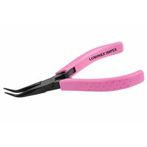 Alicates de Punta Fina Micro Delgados, con Punta Curva de Precisión, Mandíbula Lisa, Punta Fina, Mango de Acero Inoxidable de Grado Industrial, Herramienta Manual Segura para ESD - Product Image 3