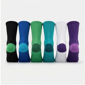 North Approach Crew <b>Socks</b> Solid Color Breathable <b>Running</b> <b>Socks</b> for Adults Summer Season - Product Image 2