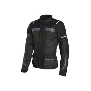 Chaqueta de Motocicleta de Poliéster Negra de Manga Larga para Hombre, Resistente al Viento, para Todas las Temporadas, Ropa de Motociclista y Automovilismo de Run Apparel - Product Image 1