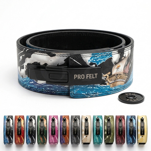 13mm Thickness Genuine Leather Lever Weightlifting <b>Belt</b> Steel Buckle Custom Logo Multi Purpose Gym Back Support OEM ODM <b>Belt</b> - Product Image 1