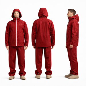 Veste à capuche personnalisée pour hommes, imperméable, légère, coupe-vent, fournisseur en gros OEM, streetwear, vestes pour hommes - Product Image 2