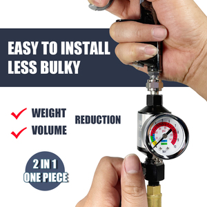 Regulador de Filtro de Aire Profesional para Aleación de Aluminio, Combo de Compresor de Aire de 1/4'', Rango de Presión de 0~160 PSI, Uso con Pistola de Pintura en Aerosol - Product Image 6