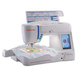 USHA Memory Craft <b>Sewing</b> and Embroidery <b>Machine</b> Free Hanging Computerized <b>Sewing</b> Equipment for Workshop Use - Product Image 3