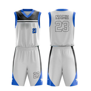 Maillot de basket-ball en polyester à col en V, séchage rapide, toutes saisons, nouveau style, le plus vendu, vente en gros, dernière collection - Product Image 4