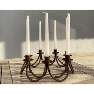 Modern Minimalist <b>Black</b> Metal <b>Candelabra</b> Tall Floor Standing 5-Head Candle Holder Stand for Hospitality Restaurant Table Decor - Product Image 6