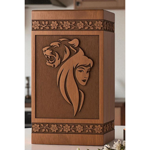 Luxury Wooden Urn Box with Polished Surface Premium Hardwood Cremation Urn for Ashes by AYAANS - Product Image 5
