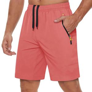 Custom Logo Men Gym <b>Athletic</b> Running Shorts Quick Dry Lightweight Breathable Polyester Mid Waist Elastic Waist Pockets Shorts - Product Image 1