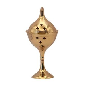 Brûleur d'encens vintage en laiton de style européen, pour usage religieux, toutes saisons, écologique, pour encens et censiers. - Product Image 2