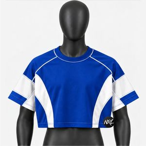 Camisetas Cortas Lisas para Mujer, de Alta Calidad, Personalizadas, 100% Algodón, Transpirables, Moda de Verano, Ropa Casual, Camiseta para Mujer - Product Image 1