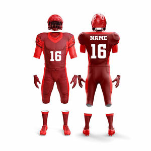 Conjuntos de Uniformes de Fútbol Americano Reflectantes Personalizados con el Mejor Diseño 2026, Tallas Grandes, Transpirables, de Poliéster, Manga Corta, OEM - Product Image 3