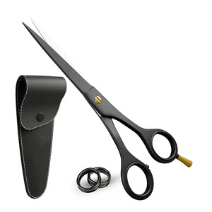Ciseaux de coiffure professionnels Ryzer Studio en acier inoxydable 4Cr13, pointe acérée, manche long, pour droitiers, non pliables, usage en salon - Product Image 3
