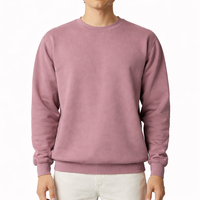 Sweat-shirt unisexe coupe classique en coton tricoté 300 GSM, molletonné, col rond, imprimé, décontracté, vente en gros ODM