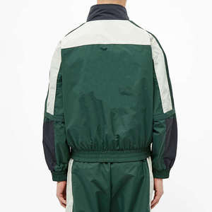 2026 Men's Retro Color Block Windbreaker <b>Jacket</b> Oversized Lightweight Waterproof Streetwear <b>Track</b> <b>Jacket</b> Casual Sportswear Coat - Product Image 3