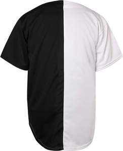 Maillot de baseball pour homme, manches courtes, couleur unie, boutons sur le devant, polyester écologique, vêtements de sport pour toutes les saisons, maillot de baseball - Product Image 2