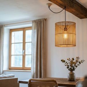 Lampe suspendue tressée à la main, abat-jour en rotin fait main pour hôtel, complexe hôtelier et café, fabricant d'ameublement d'intérieur du Vietnam - Product Image 3