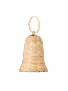 Campana de vaca de ratán rústica moderna, pieza decorativa hecha a mano para sala de estar, dormitorio, patio y espacios rurales. - Product Image 3