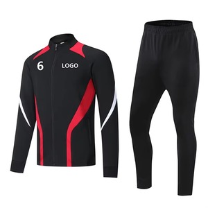 Ensemble de veste de sport de style nouveau, de qualité supérieure, en polyester, pour hommes, tenue d'entraînement de football, survêtement de football - Product Image 6