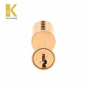Cerradura de Cilindro con Inspección Completa de Fábrica, Latón Satinado, 6 Pines, Ranura para Llave Tipo E, SFIC, para Seguridad de Puertas Residenciales - Product Image 3