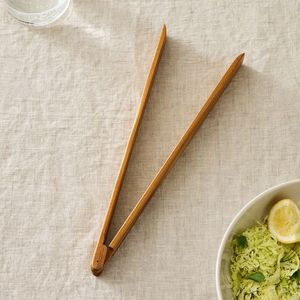 Hot Selling Acacia Wooden Tongs for <b>Kitchen</b> Cooking Toast Bread Wooden Tongs <b>Kitchen</b> <b>Accessories</b> Best Sale - Product Image 2