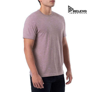 Camiseta de Algodón de Corte Regular para Hombre de Relevo Industries, Cuello Redondo, Manga Corta, Color Sólido, Diseño Informal de Punto Jersey - Product Image 3