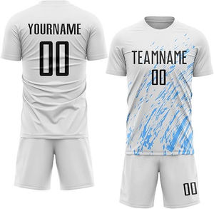 เสื้อฟุตบอลแขนสั้นผ้าสแปนเด็กซ์/คอตตอน พรีเมียม ป้องกันแบคทีเรีย สำหรับกีฬา ออกกำลังกาย  รับสกรีนโลโก้ สำหรับการฝึกซ้อมและการแข่งขัน - Product Image 1