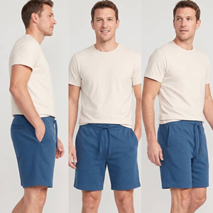 Pantalones Cortos Deportivos de Forro Polar para Hombre / Pantalones Cortos de Invierno Cómodos con Cordón Ajustable en la Cintura - Product Image 1