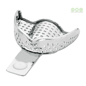 Juego de Bandejas de Impresión Dental Profesionales Reutilizables de Acero Inoxidable Perforadas para Impresiones Precisas - Product Image 3