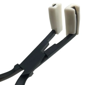 Pince et pincettes de 7 pouces pour extensions capillaires à crochets double trame avec anneaux en acier nano pour le retrait - Product Image 6