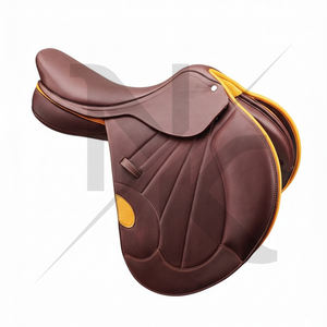 Silla de doma inglesa de alta calidad, cuero genuino, estructura de madera, cómoda y duradera. Productos de carreras de caballos ingleses de la India. - Product Image 4