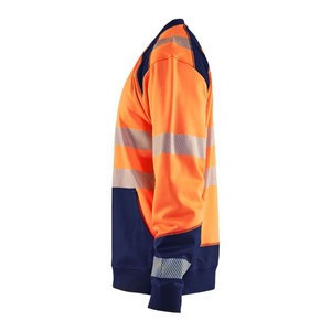 Sudaderas de Seguridad de Alta Visibilidad con Mangas Largas, Sudadera de Seguridad Naranja de Manga Larga, Sudaderas de Alta Visibilidad con Logotipo Personalizado - Product Image 3