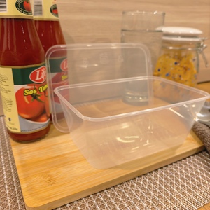 Contenedor de Alimentos de PP para Microondas de 1000 ml con Tapa, Desechable, Apto para Congelador, Biodegradable, Compostable, Reciclable y Ecológico - Product Image 3