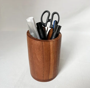 Wood Pen Holder & Pencil Stand Premium Quality Wood Pen Holder Attractive Design Rustic Wooden Pencil Holder, - Product Image 2