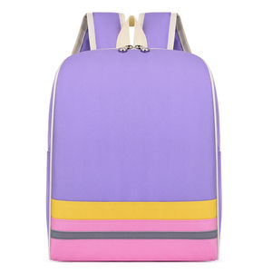 Sac à dos scolaire rose pastel pour adolescentes, sac à dos léger en toile avec doubles fermetures éclair lisses pour l'université - Product Image 3