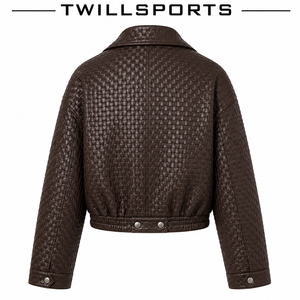 Veste en cuir courte pour femme, taille européenne, coupe ajustée, veste en cuir fine, vêtements de moto, veste décontractée grande taille, trench-coat en PU - Product Image 2