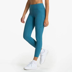 Leggings de yoga pleine longueur à taille mi-haute pour femmes, motif uni, service OEM à faible MOQ, vêtements de fitness de haute qualité à prix abordable - Product Image 1