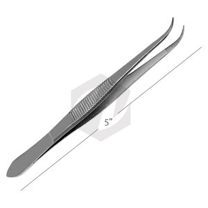 Pinzas Quirúrgicas de Acero Inoxidable de Punta Fina, 5 Pulgadas, Punta Curva, para Cejas y Eliminación de Vello Encarnado, MOL CE - Product Image 2