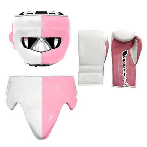 Ensembles de boxe de qualité supérieure fabriqués professionnellement en cuir de vachette véritable pour l'entraînement et le sparring, équipement personnalisé, ensemble de protège-génitales en cuir - Product Image 1