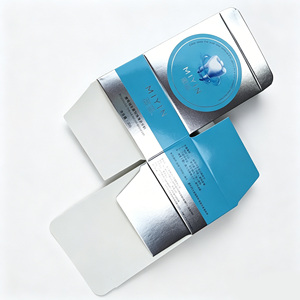Boîte à double paroi en carton blanc premium pour poudre dentifrice probiotique en perles avec estampage à chaud <span class=keywords><strong>argent</strong></span>é, idéale pour les marques de soins bucco-dentaires - Product Image 6