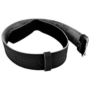 Ceinture de kilt écossais de qualité supérieure pour homme, motif tartan noir, nœud celtique en relief, pour Highlanders 2026 - Product Image 3