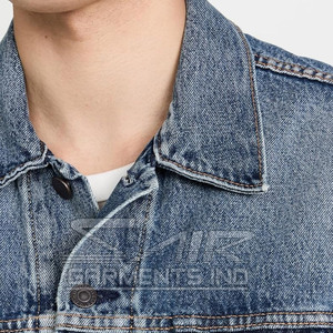Meilleur prix – Veste en jean durable pour homme, veste en jean unie confortable pour l'hiver, en vente - Product Image 6