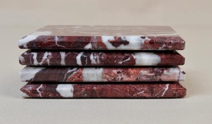 Best Quality <b>Marble</b> Coaster Set for <b>Coffee</b> and Tea Cups with Decorative Stone Design <b>Table</b> Protection Mats for Home Dining Room - Product Image 4