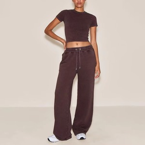 Servicios OEM, Pantalones de Mujer Estilo Urbano, Ajustados, de Alta Calidad, Casuales, de Cintura Alta, de Color Sólido - Product Image 2