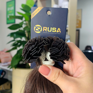 Extensions de cheveux ondulés en kératine de haute qualité, fabrication vietnamienne, texture et longueur personnalisées (10 à 34 pouces), vente en gros. - Product Image 3