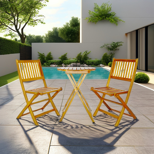 THINH PHU FURNITURE TP2143 Modern Modular Sectional LISA Patio Bistro Coffee Shop Garden Set (3pcs) 5cm Seat Cushion Solid - Product Image 2