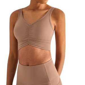 Soutien-gorge de sport respirant et antichoc à effet seconde peau, haute résistance, longueur abdominale, idéal pour le Pilates et la course à pied – Vente en gros personnalisée - Product Image 4
